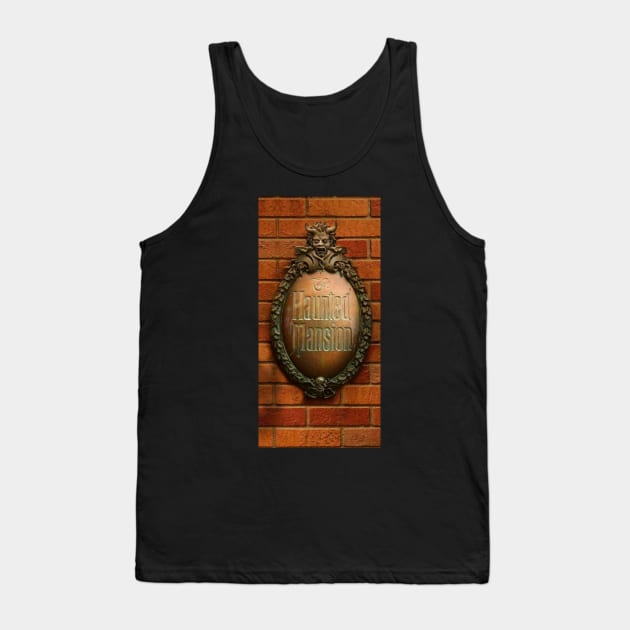 Haunted Mansion Board In The Brick Wall Tank Top by semekadarso